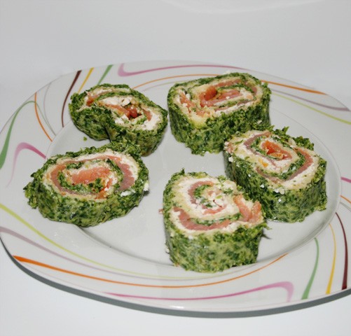 # Achtung! Geheimtipp: Lachs-Spinat-Rolle # Achtung! Geheimtipp: Lachs-Spinat-Rolle