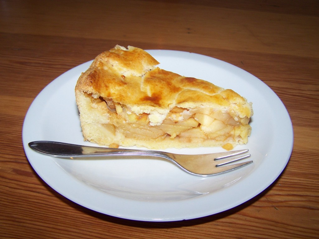 apfelkuchen gedeckt, einfach