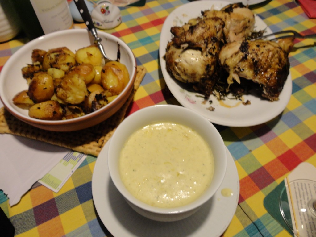 Hähnchen mit Pastis und Knoblauch