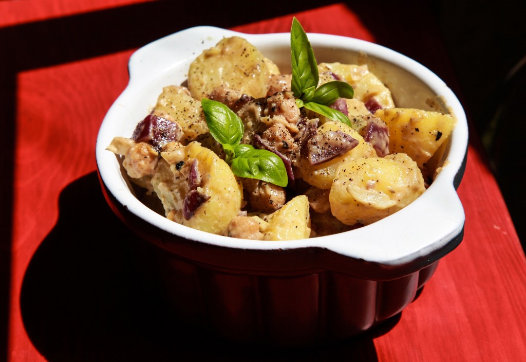 Kartoffel-Kichererbsen-Salat vegan Kartoffel-Kichererbsen-Salat vegan