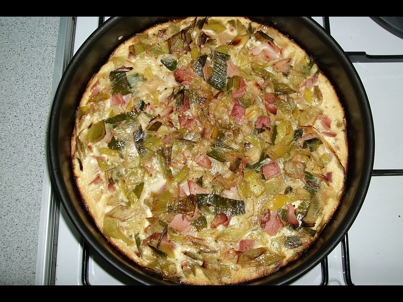 Lauch-Quiche mit Schinken Lauch-Quiche mit Schinken