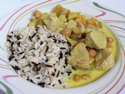 # Wildreis mit Hähnchen-Curry