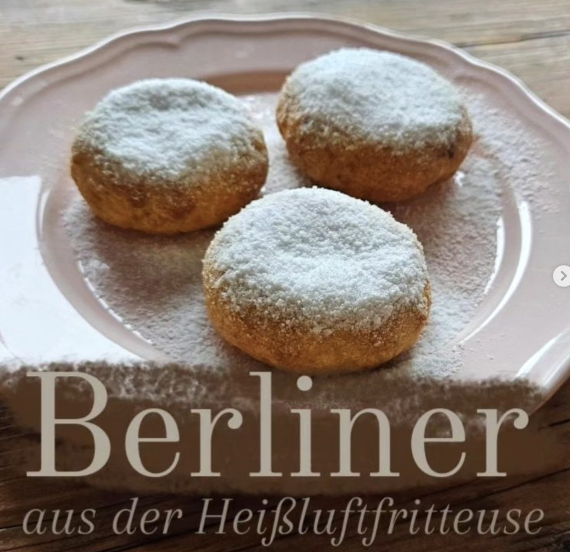 Berliner aus der Heißluftfritteuse